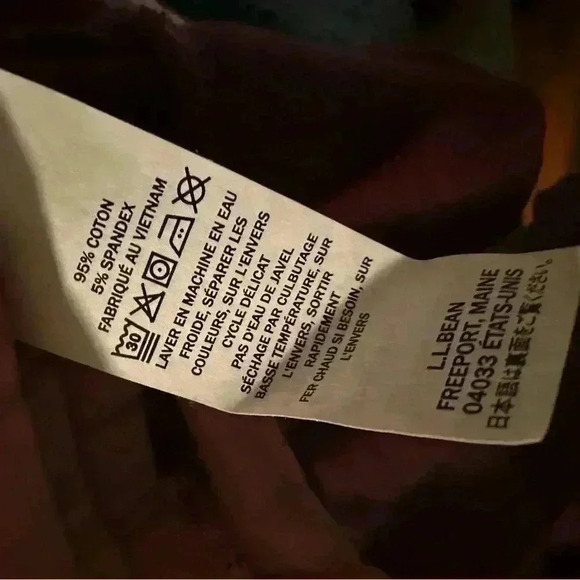 LL Bean Women's Deep Wine Soft Cotton Quilted Full-Zip Sweatshirt Size: XS. - Picture 6 of 9